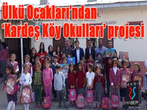 Ülkü Ocaklarından Kardeş Köy Okulları projesi