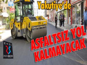 Yakutiye, merkezde asfalt çalışıyor 