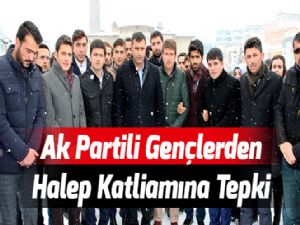 Ak Partili Gençlerden Halep Katliamına Tepki