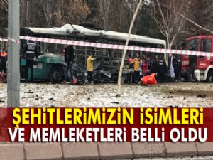 Kayseri'de patlama! Şehitlerimizin isimleri ve memleketleri belli oldu