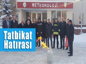 Meteoroloji 12. Bölge Müdürlüğünde yangın eğitimi ve tatbikatı gerçekleştirildi