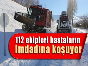 112 ekipleri hastaların imdadına koşuyor