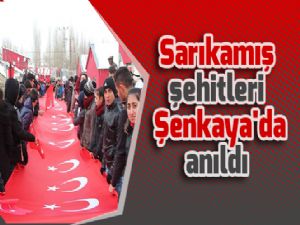 Sarıkamış şehitleri Şenkaya'da anıldı