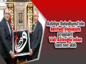 Aziziye Belediyesi'nin kentsel dönüşüm projeleri Vali Azizoğlu'ndan tam not aldı