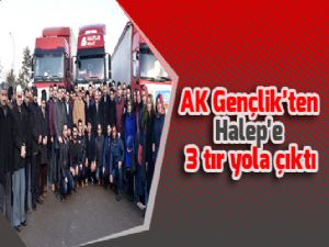 AK Gençlik'ten Halep'e 3 tır yola çıktı