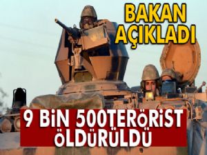 Bakan Işık: '9 bin 500'ün üzerinde terörist öldürüldü'