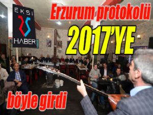 Erzurum protokolü 2017'ye böyle girdi...