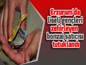 Erzurum'da liseli gençleri zehirleyen bonzai satıcısı tutuklandı