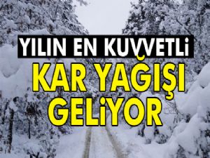 Yılın en kuvvetli kar yağışı geliyor ( 5 Ocak 2017 yurtta hava durumu)