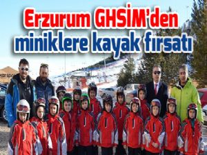 Erzurum GHSİM'den miniklere kayak fırsatı