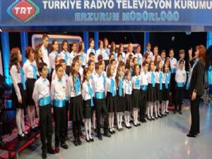 TRT Erzurum Müdürlüğü THM çocuk korosunu takviye ediyor