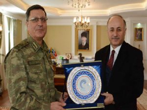 Jandarma Genel Komutan Yardımcısı Korgeneral Yaşar'dan Vali Azizoğlu'na ziyaret