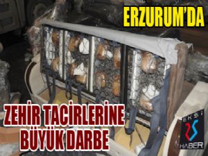 Erzurum'da zehir tacirlerine büyük darbe...