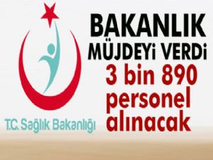 Sağlık Bakanlığı 3 bin 890 personel alacak