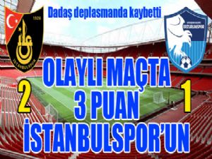 Olaylı maçta 3 puan İstanbulspor'un