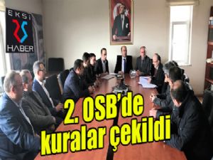 Erzurum 2. OSB'de kuralar çekildi
