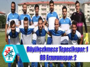 Büyükçekmece Tepecikspor: 1 - BB Erzurumspor: 2