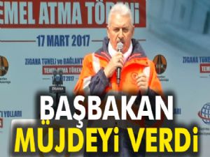 Başbakan Yıldırım'dan Gümüşhane'de işçilere ikramiye müjdesi