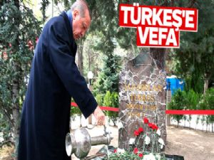 Erdoğan'dan Türkeş'in mezarına ziyaret