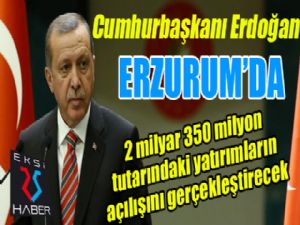 Cumhurbaşkanı Erdoğan, 2 milyar 350 milyon tutarındaki yatırımların açılışını gerçekleştirecek