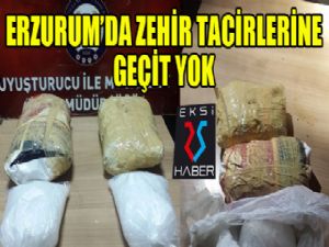 Erzurum'da zehir tacirlerine geçit yok...