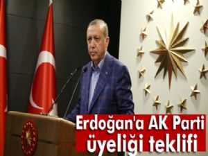 Son dakika! Erdoğan'a AK Parti üyeliği teklifi