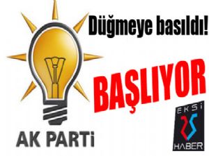 AK Parti düğmeye bastı! Başlıyor...