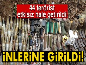 PKK'nın inine girildi: 44 terörist etkisiz hale getirildi