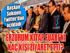 Başkan Sekmen açıkladı: Erzurum Kitap Fuarı'nı kaç kişi ziyaret etti?