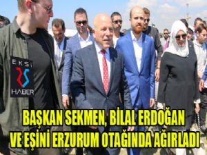 Bilal Erdoğan ve eşi Erzurum otağında...