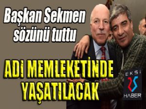 Başkan Sekmen'den İbrahim Erkal'e vefa