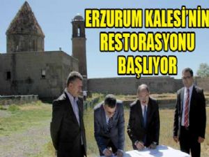 Erzurum Kalesi'nin restorasyonu başlıyor..