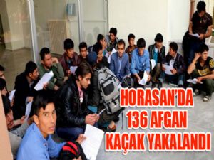 Erzurum'da 136 Afgan kaçak yakalandı...