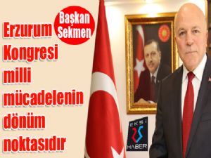 Başkan Sekmen: 