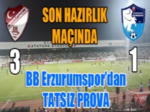 BB Erzurumspor'dan tatsız prova...