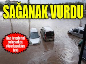 Erzurum'da kuvvetli yağış sele neden oldu