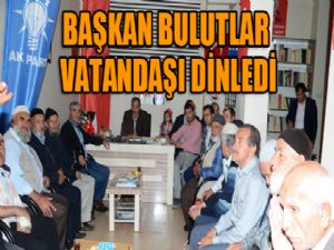 Belediye Başkanı Orhan Bulutlar, vatandaşla bir araya geldi