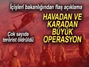 İçişleri Bakanlığı: 'Ülke genelinde yapılan operasyonlarda 16 terörist etkisiz hale getirildi'