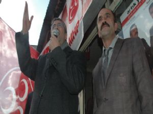 MHP'li Aydın Uzundere'de Sekmen'e yüklendi...