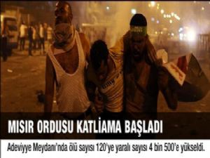 Mısır ordusu katliama başladı...