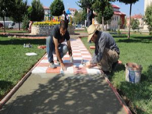 Aziziye parklara yeni tasarım...