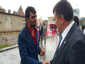 MHP adaylarından Horasan ve Köprüköy'e çıkarma...