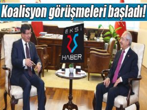 Başbakan Davutoğlu CHP Genel Merkezi'nde