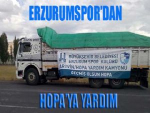 Erzurumspor'dan Hopa'ya yardım...