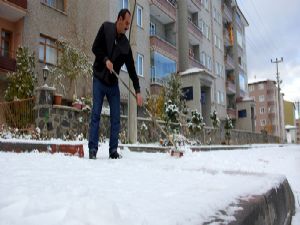 Erzurum beyaza büründü...