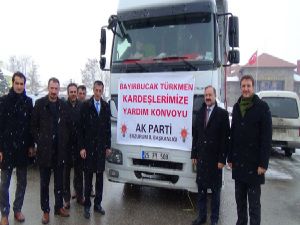 AK Parti İl Teşkilatı'ndan Bayırbucak Türkmenlerine yardım...