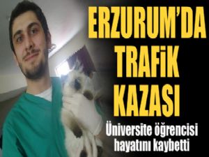 Erzurum'da trafik kazası Üniversite öğrencisi hayatını kaybetti