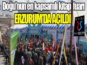 Doğu'nun en kapsamlı kitap fuarı Erzurum'da açıldı...