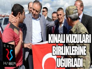 Vali Altıparmak, kınalı kuzuları uğurladı...