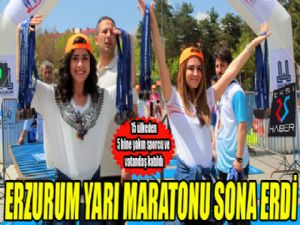 Erzurum yarı maratonu sona erdi...